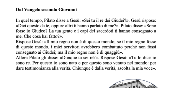 Avvisi della settimana – 24 Novembre 2024